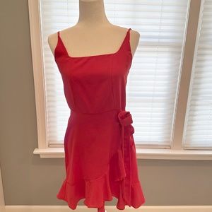Relipop Spaghetti Strap Women’s Dress w/Tie Knot Wrap Waist (Size Medium)